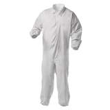 Coverall, Disposable Particle Protection, Zipper Front/Hood/Boots/Elastic Wrists/Ankles, 2X, White, 1 per case redirect to product page