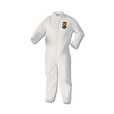 Coverall, Disposable, Particulate and Splash Protection, Zipper Front, LG, White, White, 25 per case redirect to product page