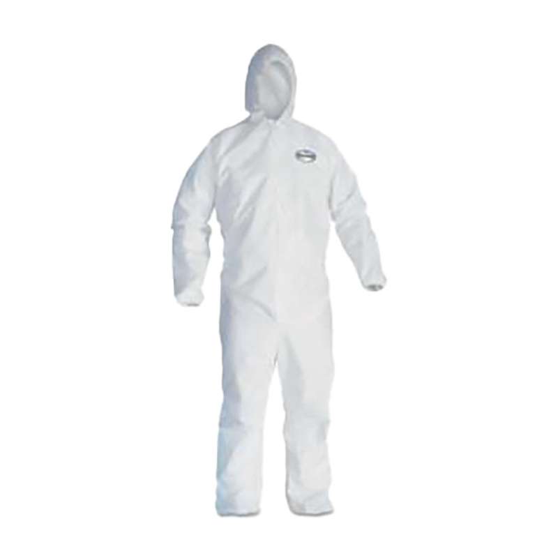 Coverall, Breathable Splash and Particle Protection, 2X, White, 25 pair per case
