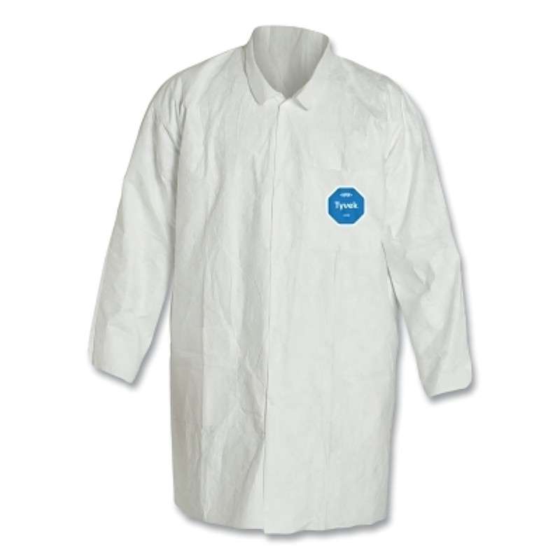 Tyvek 400 Lab Coat Collar White 4X