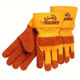 Work Gloves, Industrial, A Grade Leather, Orange, Large, Sidekick Series redirect to product page