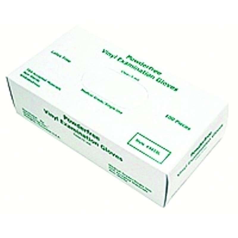 Disposable Gloves, Medical Grade, Gauntlet, Powder Free, Vinyl, 5 mil, Large