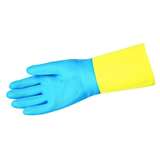 Gloves, Chem-Tech, Neoprene Over Latex, 28mil Thickness, Blue/Yellow, Large redirect to product page