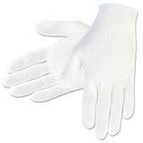 Inspection Gloves, Straight Thumb, Cotton Lisle, Dozen, White, Small redirect to product page
