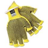 Work Gloves, PVC Dotted, Kevlar String Knit, Yellow, Large, CutPro Series redirect to product page