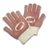 Work Gloves, Loop-In Terrycloth, Heat Resistant, Knit Wrist, Natural, Large redirect to product page