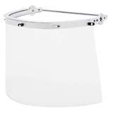 Face Shield Bracket, Cam Lock, Lightweight, Aluminum, Silver, 16" x 8" redirect to product page