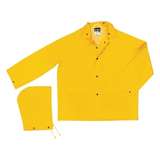 Rain Jacket, with Detachable Hood, PVC/Polyester, Yellow, X-Large, Classic Series redirect to product page