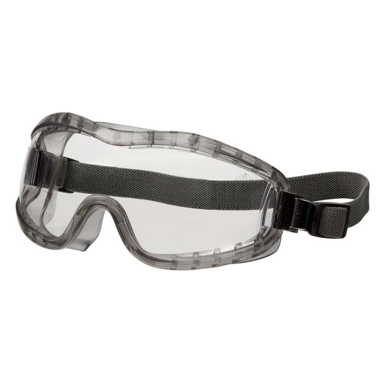 Safety Goggles, Anti-Fog, Adjustable Elastic Strap, Clear, 23 Series