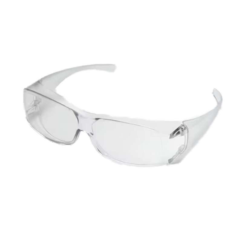 Safety Glasses, OvrG II Spectacles, Over-the-Glasses, Clear, One Size