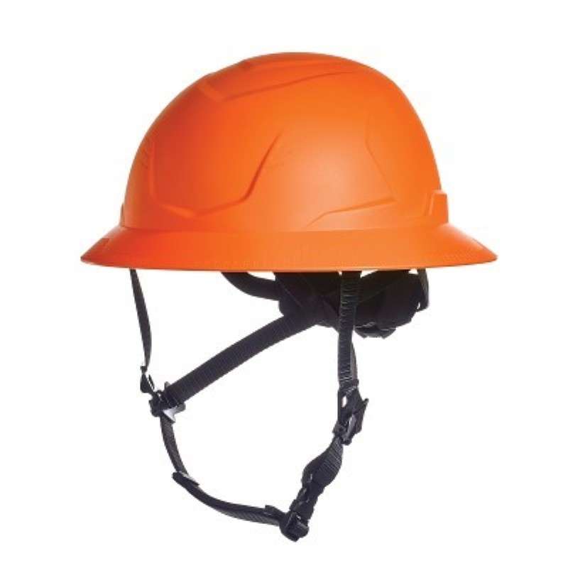 Hard Hat, V-Gard H2, Type II, Full Brim, Ratchet Suspension, Non-Vented, Orange