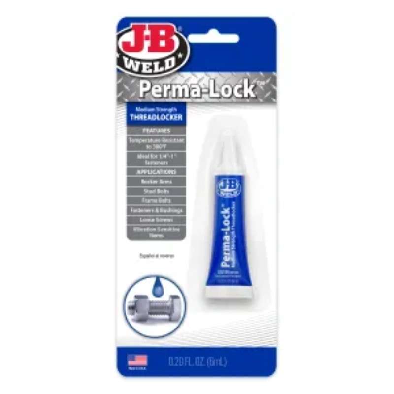 Perm-A-Lock Blue Threadlocker, Medium Strength, 6mL Tube
