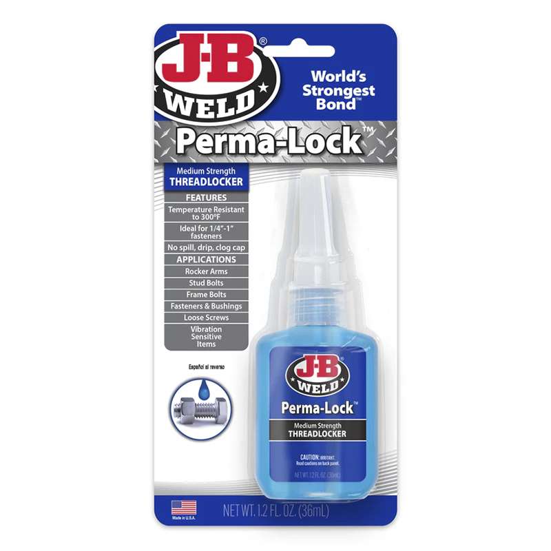 Perm-A-Lock Blue Threadlocker, Medium Strength, 36mL Bottle