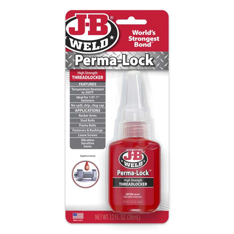 Perm-A-Lock Red Threadlocker, Medium Strength, 36mL Bottle