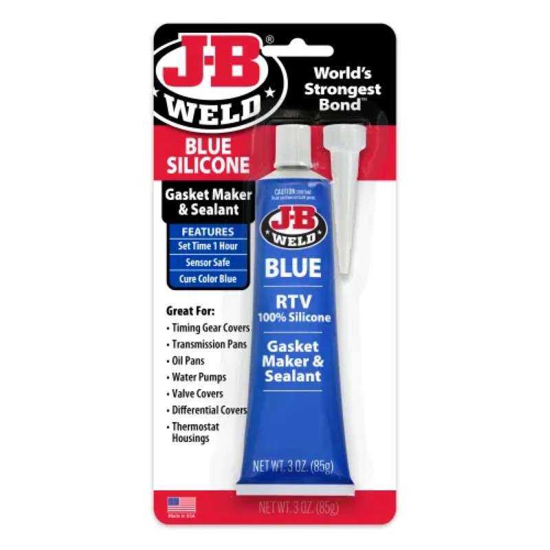 Blue Silicone Gasket Maker & Sealant, RTV, 3oz Tube