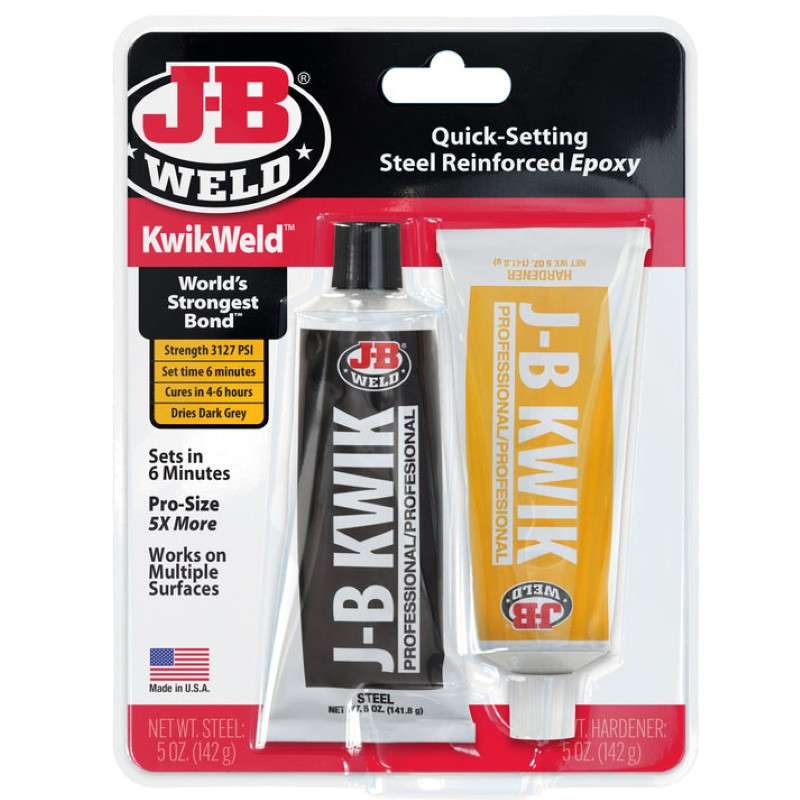 KwikWeld™ Two-Part Epoxy Cold Weld System, Professional Size 10 oz Tube Kit