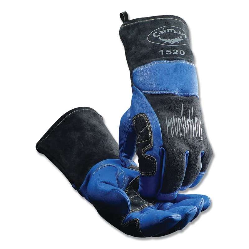 Glove Blue Goatskin Wool Kontour Kevlar
