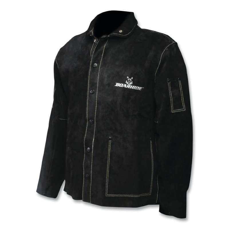 Coat, Boarhide 30 in, Black XLarge