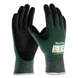 Seamless Knit A2 Engineered Yarn Glove with Premium Nitrile Coated MicroFoam Grip on Palm & Fingers - Micro Dot Palm, Touchscreen, Medium, 12 pair per dozen redirect to product page