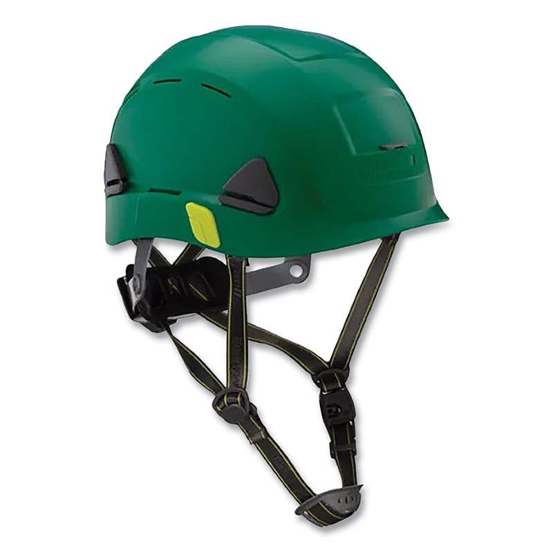 Hardhat, Safety Helmet HDPE Shell, Vented Green