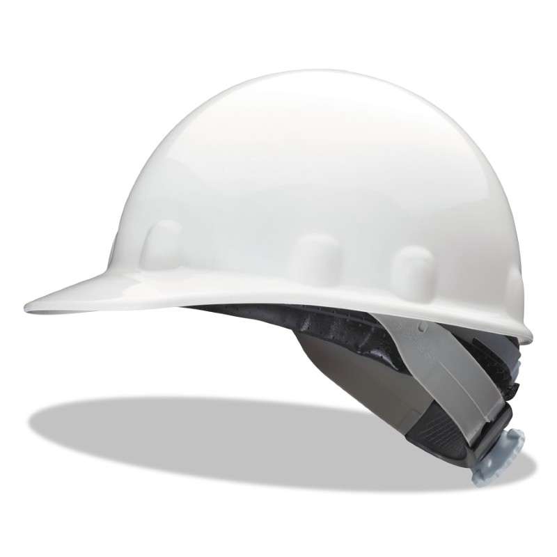 Hardhat, Thermoplastic, White with 3-S Swingstrap