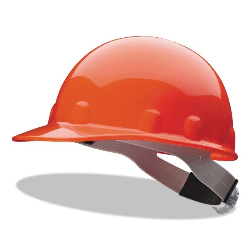 Hardhat, Thermoplastic Type I, Smooth, Superlectric Orange Cap