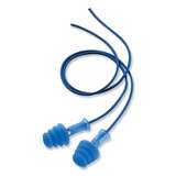 Earplugs, Metal Detectable, Disposable PVC Foam Corded, 100 pair per box, 10 boxes per case redirect to product page