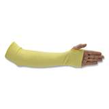 Sleeve, Yellow Kevlar Knitted Cut Resistant and Heat Resistant, 18 in, 12 per pack redirect to product page