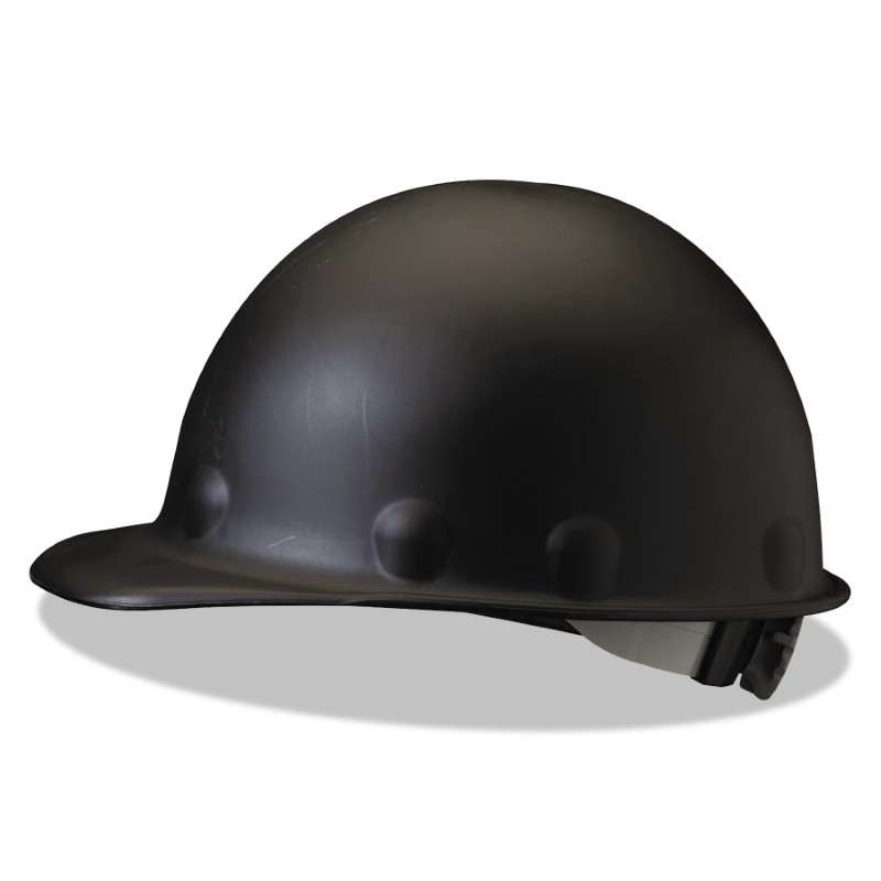 P2A Hard Hat  Black  3-SW2 Swingstrap