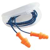Earplugs, White Cotton Cord Attached, Smart Fit, 100 pair per box redirect to product page