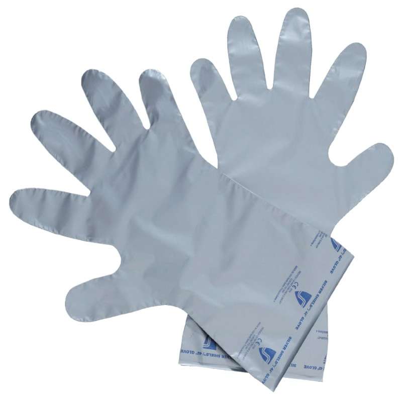 Gloves, Silver Shield 2.7 mil, 12 in, 10 per pack