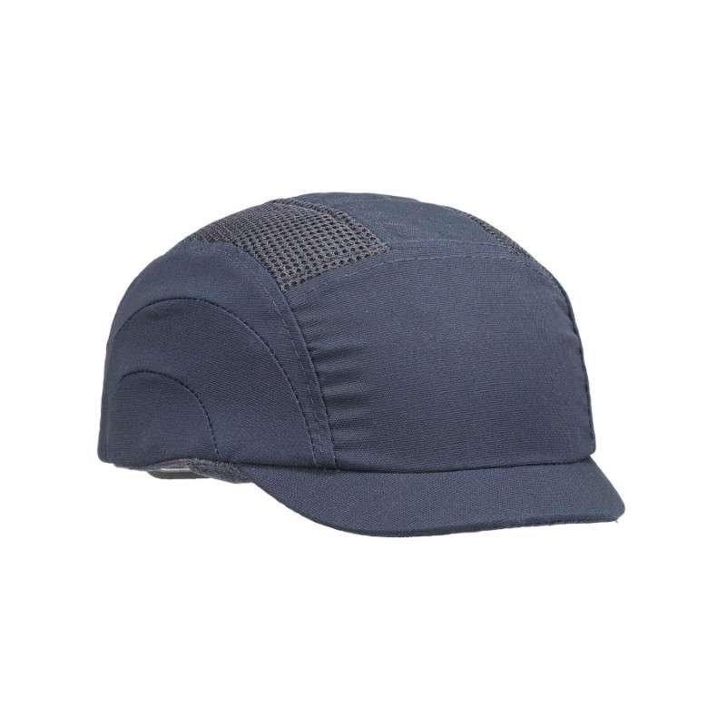 Essentials Baseball Style Bump Cap, with HDPE Liner, Micro 1.00 in Brim, Navy, 20 per case