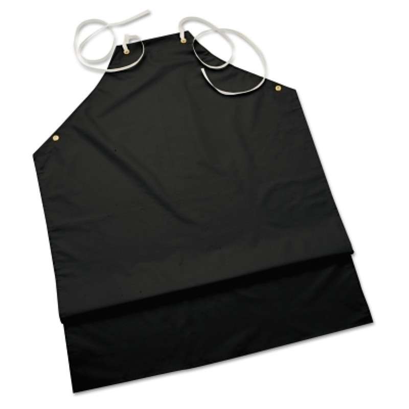 Apron, Hycar Blend, 56-512, 17-19 mil, Nitrile/Poly-Cotton, 33" x 45", Black