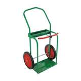 Cart, High-Rail Frame, Dual-Cylinder, 46" H x 25" W, 14" Solid Rubber Wheels redirect to product page