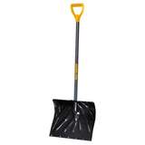 Snow Shovel, Poly Steel Blade, 18"W x 49.5"L, Steel D- Handle redirect to product page