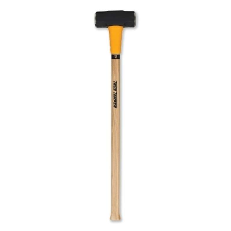Sledge Hammer, Toughstrike, Straight, Steel, Double Face, 12lbs, 36"L, Hickory