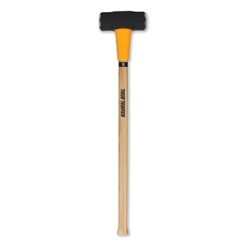Sledge Hammer, Toughstrike, Straight, Steel, Double Face, 16lbs, 36"L, Hickory