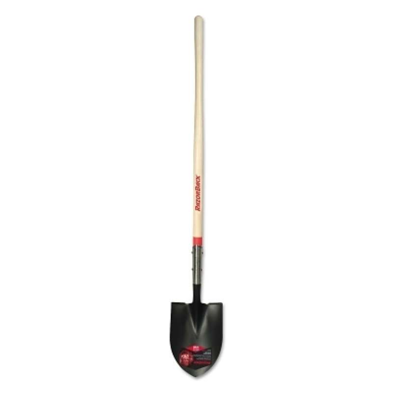 Shovel, Forged Round Point, 9"W x 52"L, Cushion End Fiberglass Handle