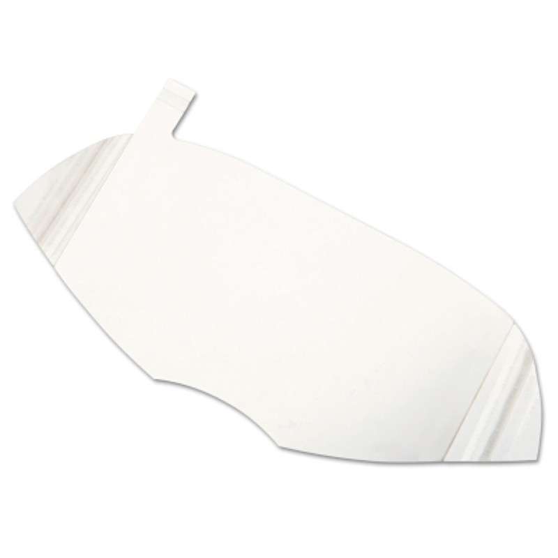 Peel-Away Lens Window, Protective, Disposable, Full Respirator Facepieces, Clear, 250 Pack/Case