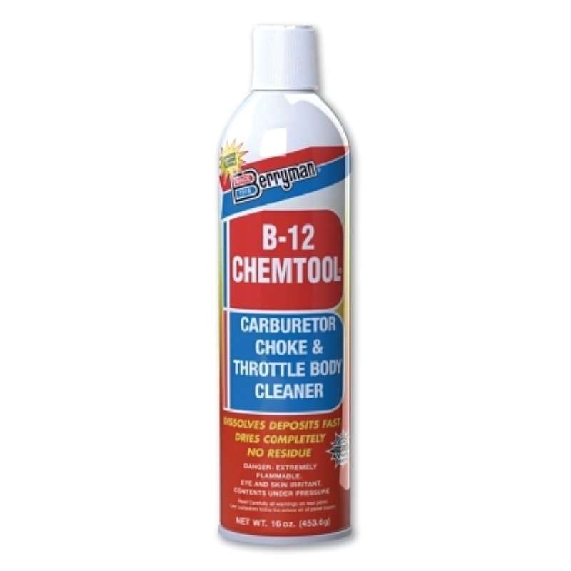 Carburetor, Choke, Throttle Body Cleaner, B-12, 16oz Aerosol with Extension Tube