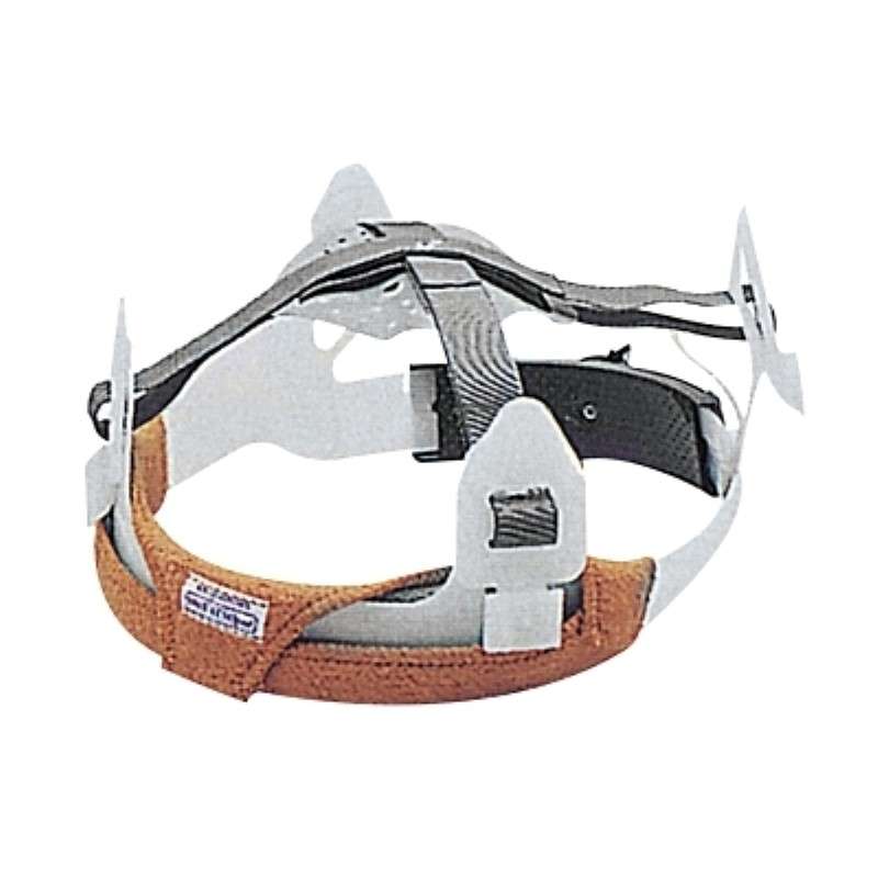 Headgear Sweatband, Fleece Cotton, Hook and Loop, Orange. 2/Package