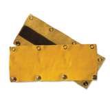 Leather Sweatband, Cowhide, Metal Snaps, Bucktan, 3.75" W x 9" L redirect to product page