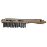 Brush, Hand Scratch, 4 x 16 Rows, Stainless Steel Bristles, Shoe Wood Handle redirect to product page