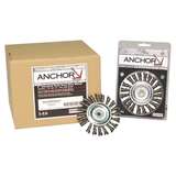 Brush, Knot Wheel, 4" Dia, 5/8" - 11 Arbor, 0.014" Stainless Steel Wire redirect to product page