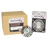 Wheel Brush, Stringer Bead, 4" Dia, 5/8" - 11 Arbor, 0.02", Stainless Steel redirect to product page