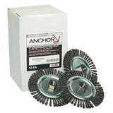 Wheel Brush, Stringer Bead, 6" Dia, 5/8" - 11 Arbor, 0.02", Carbon Steel redirect to product page