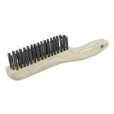 Brush, Hand Scratch, 4 x 16 Rows, Steel Bristles, Shoe Wood Handle redirect to product page