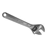 Adjustable Wrench, 15deg, 1-1/8" Opening, Chrome, Standard (SAE), 8" OAL redirect to product page