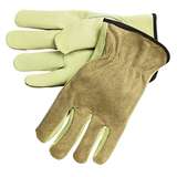 Drivers Work Gloves, Competitive Value, Brown Split Leather Back, Extra Large redirect to product page