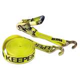 Ratchet Tie Down, 10,000 lbs Break Strength, Zinc-Plated J-Hooks, 2"W x 27'L redirect to product page